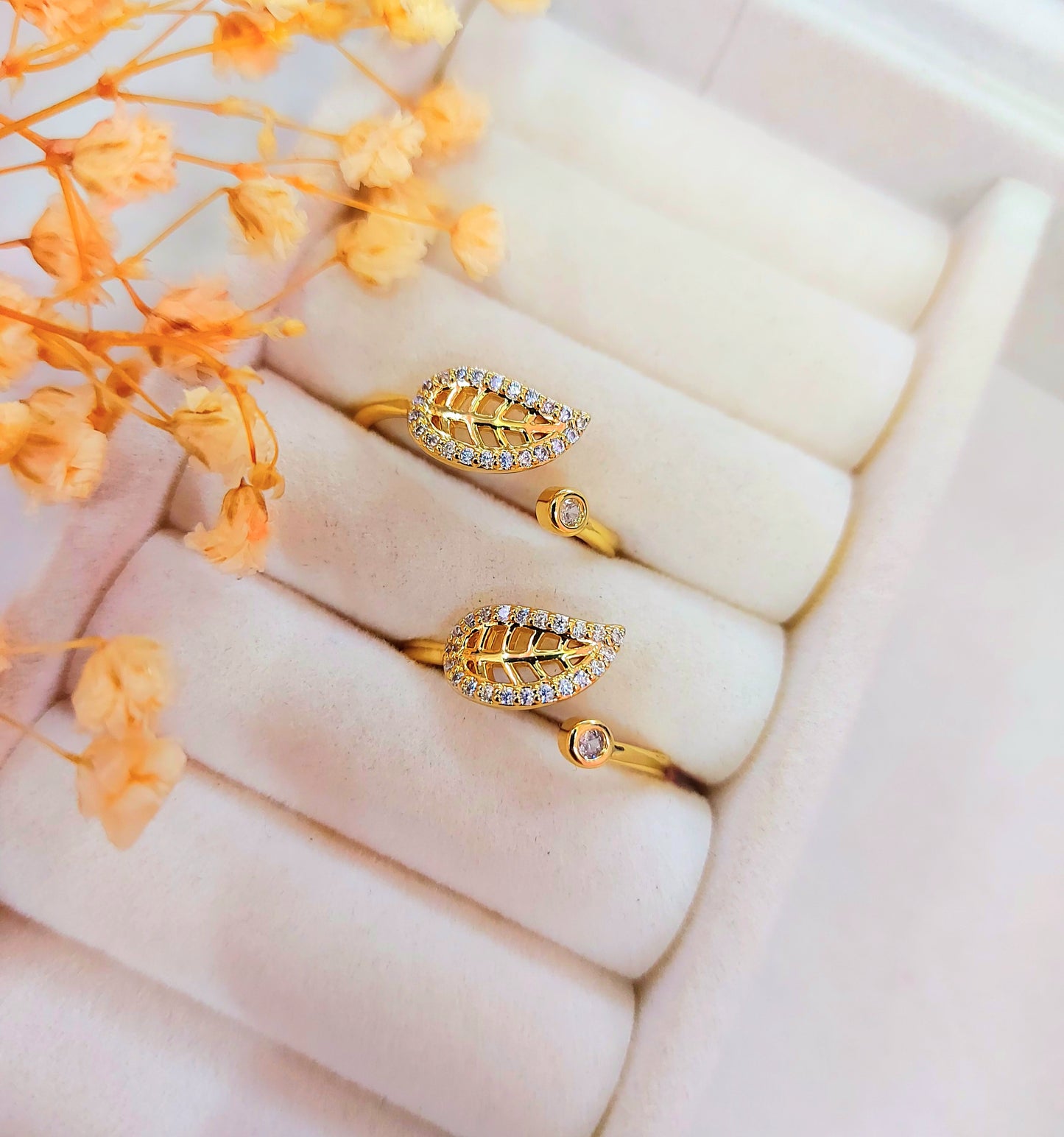 Anillo ajustable hoja