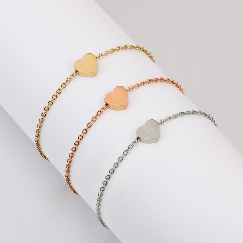 Pulseras delicadas corazón