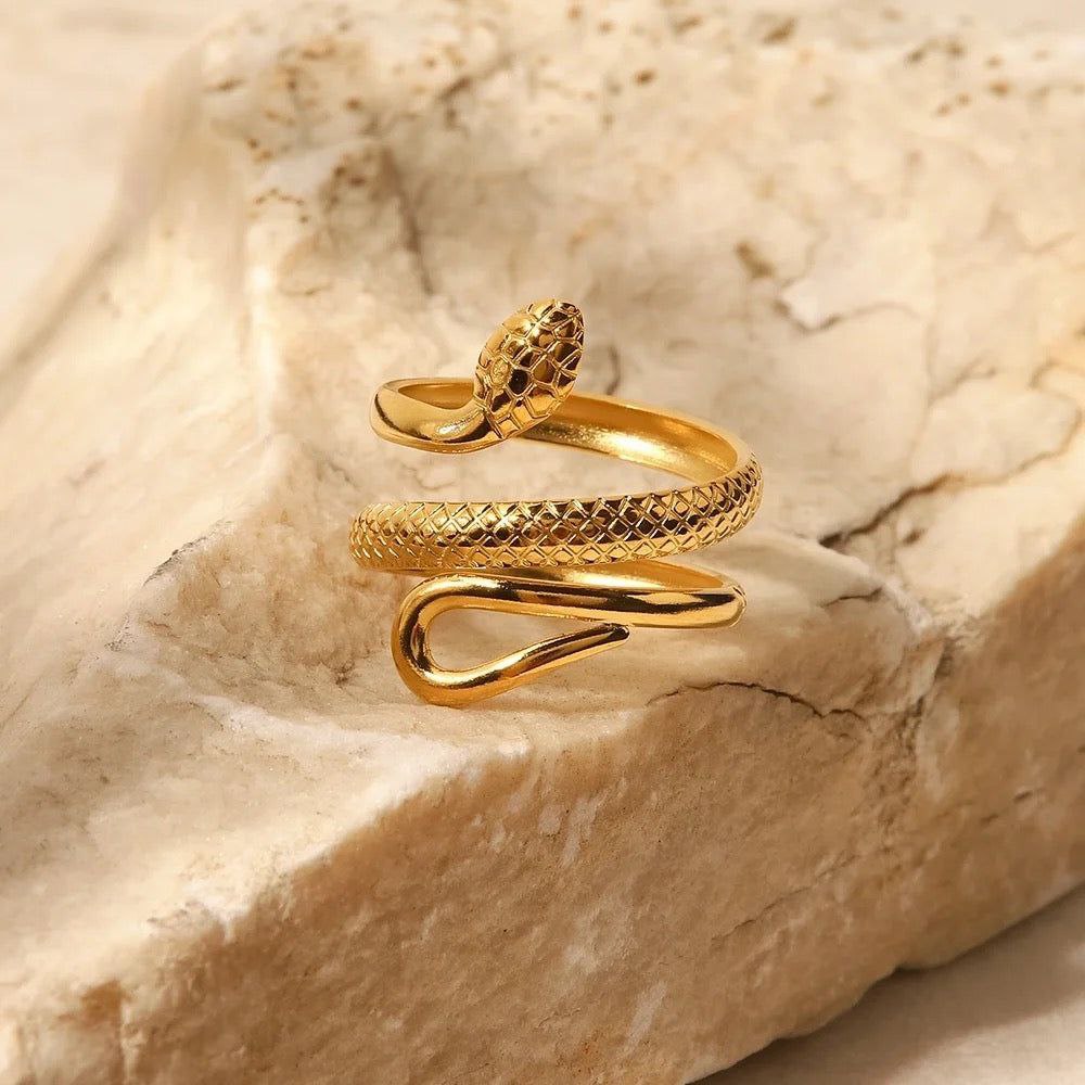 Anillo ajustable serpiente