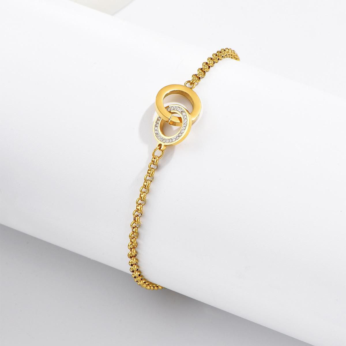 Pulsera circulares entrelazados
