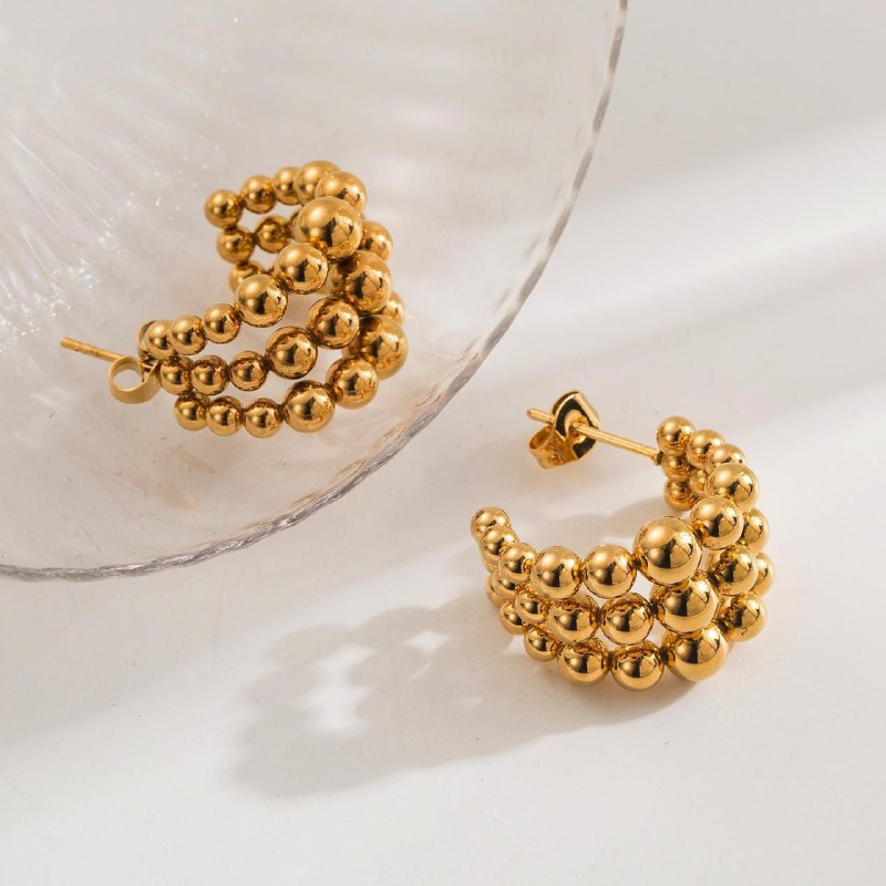 Argollas triples bolitas