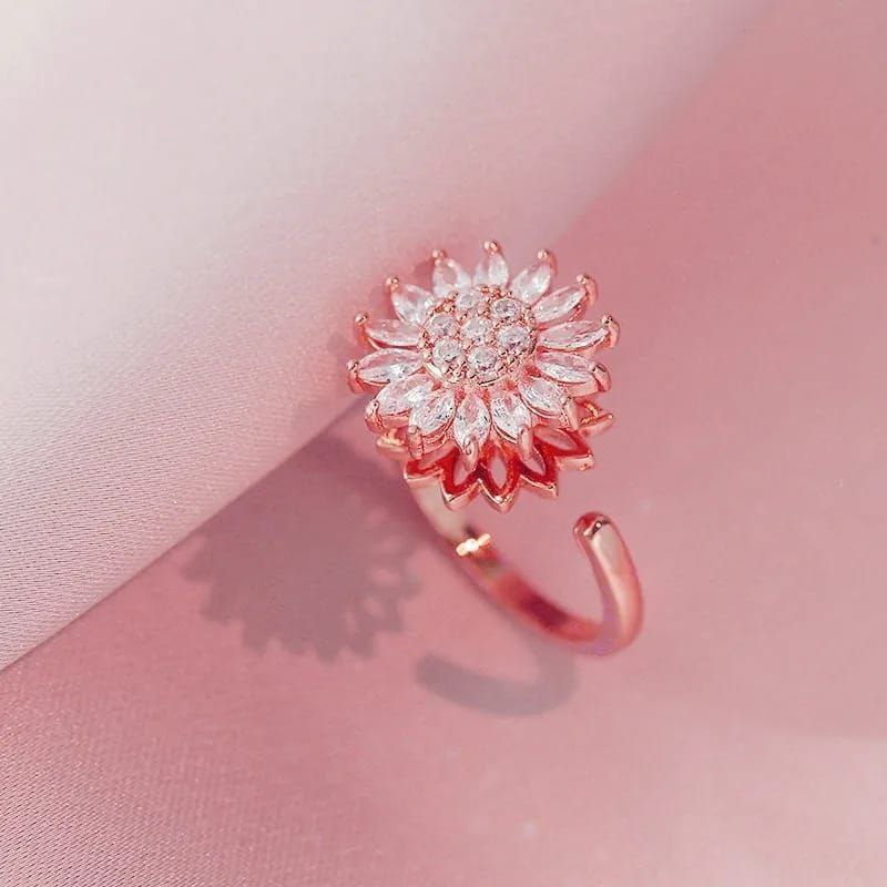 Anillo giratorio girasol