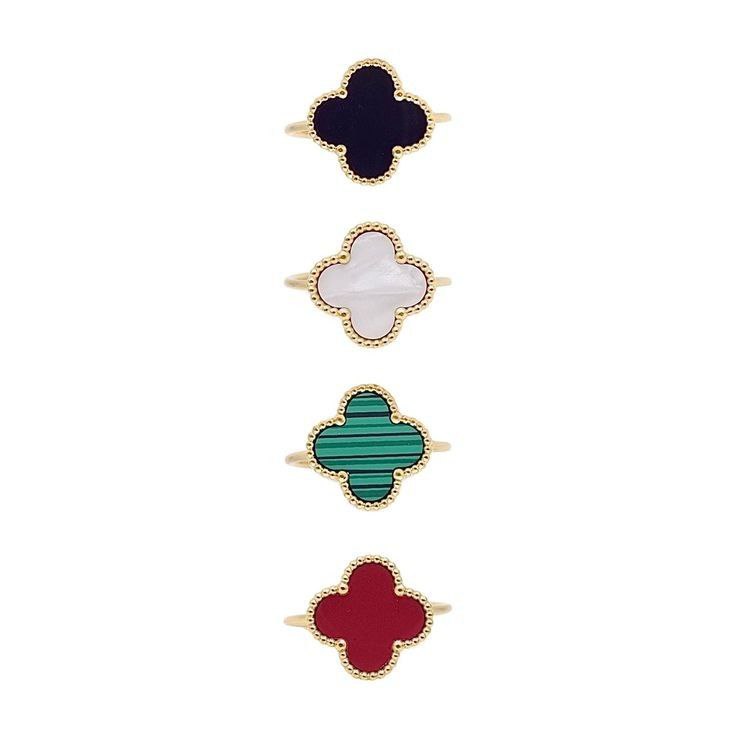 Anillo ajustable flores colores