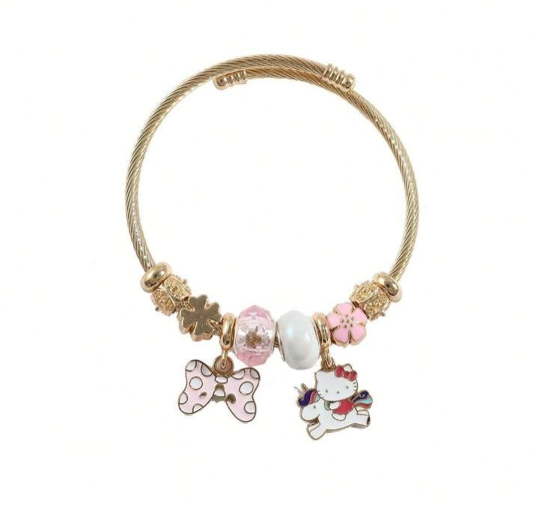 Pulsera Hello Kitty y unicornio