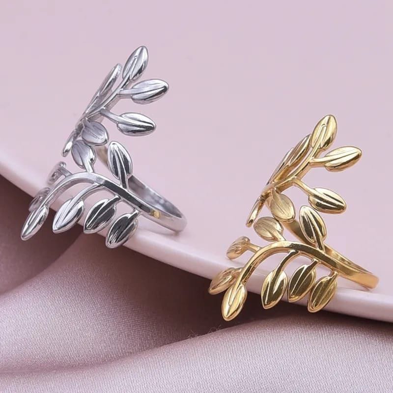Anillo ajustable hojas