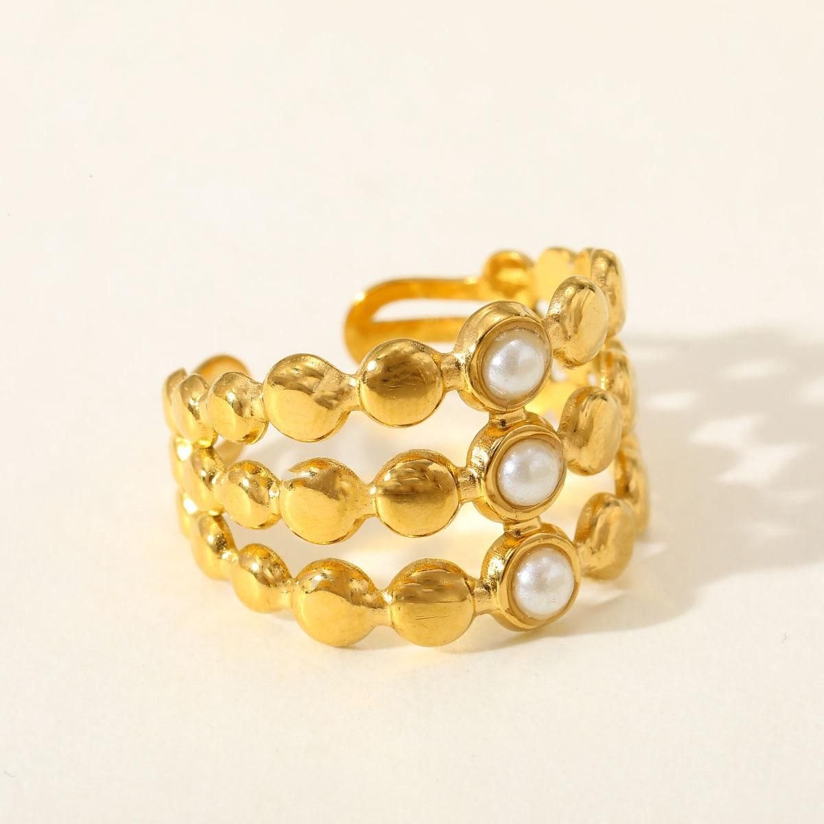 Anillo Círculos Blancos
