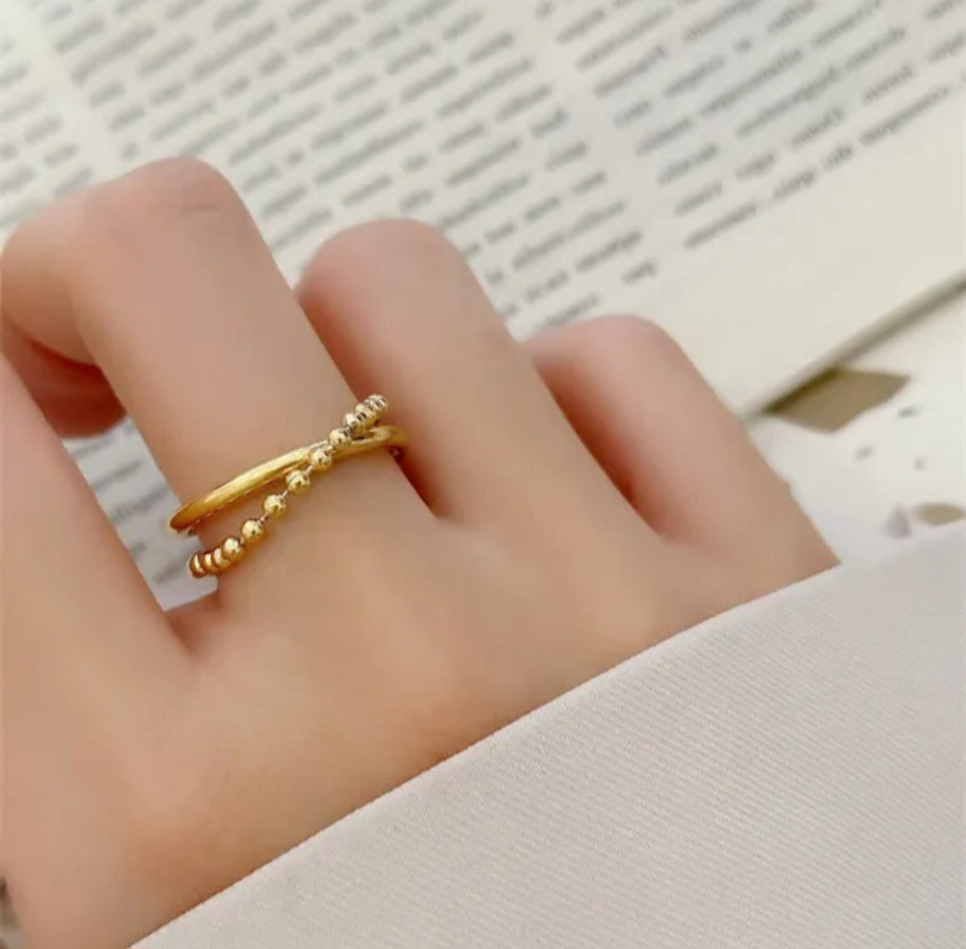 Anillo doble cadena
