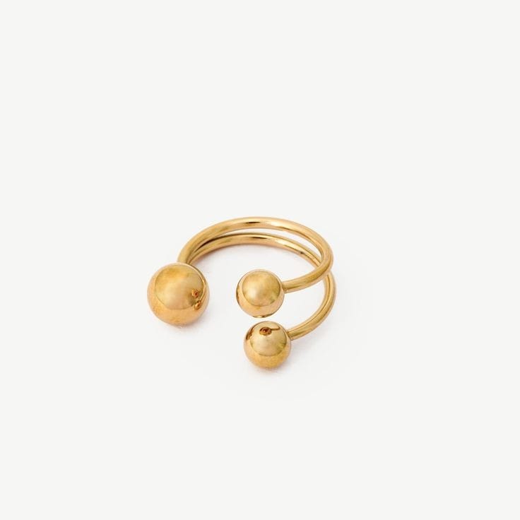 Anillo ajustable bolitas