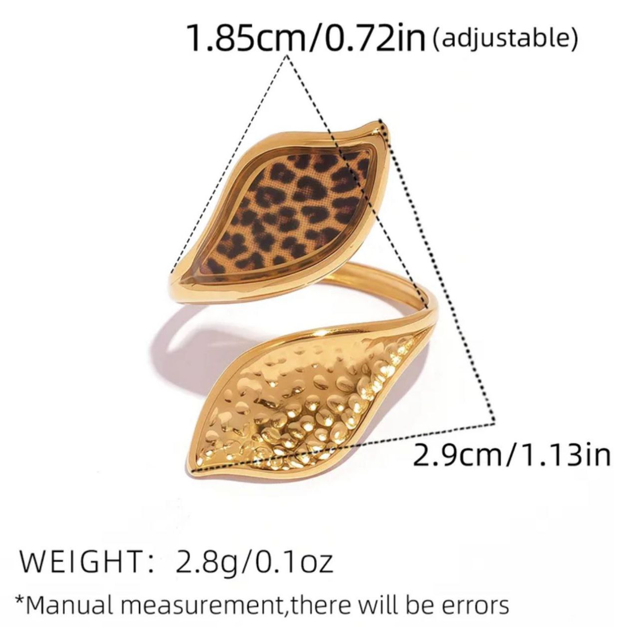 Anillo animal print