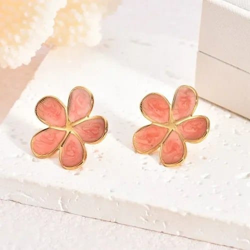 Aretes Flores Colores