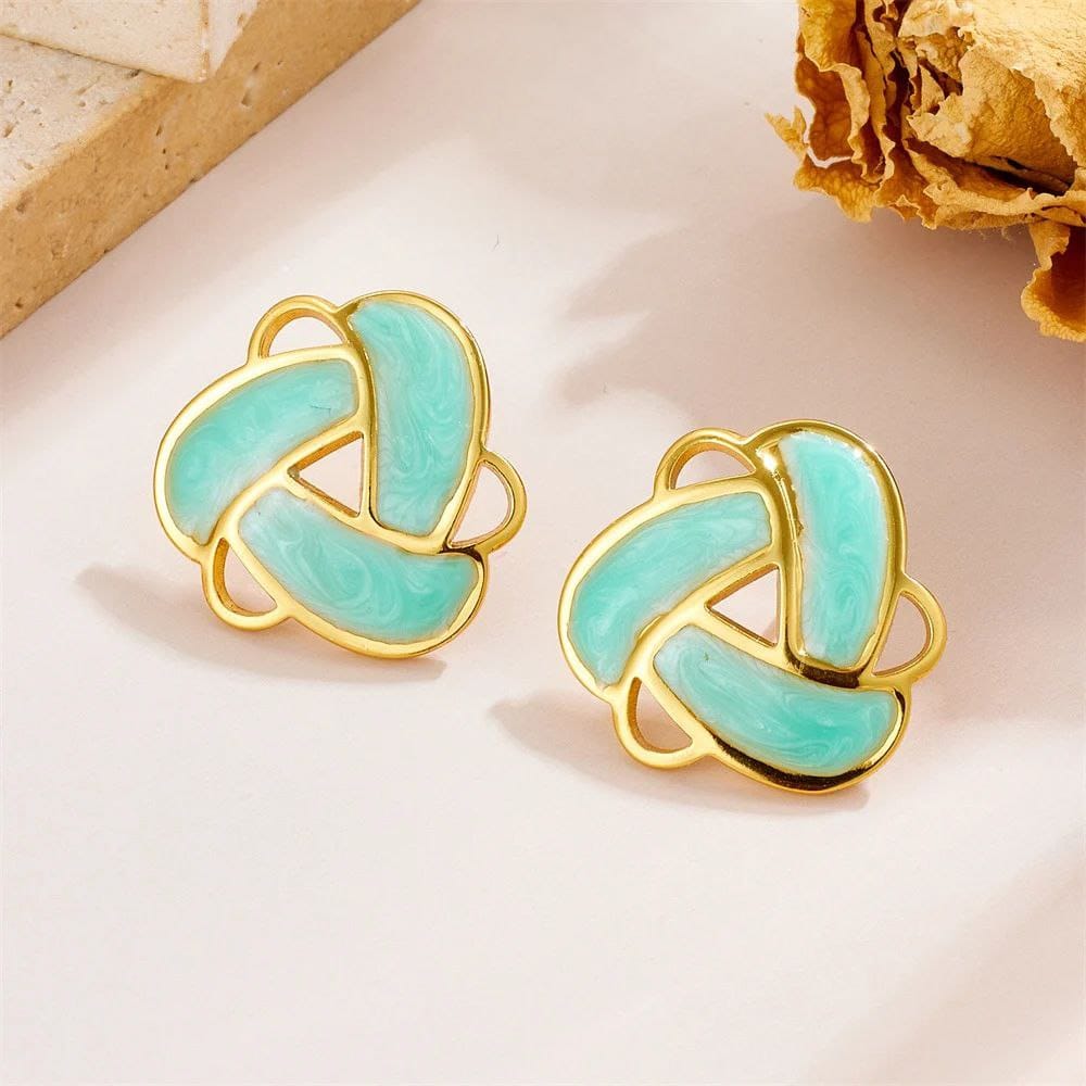 Aretes Entrelazados Colores