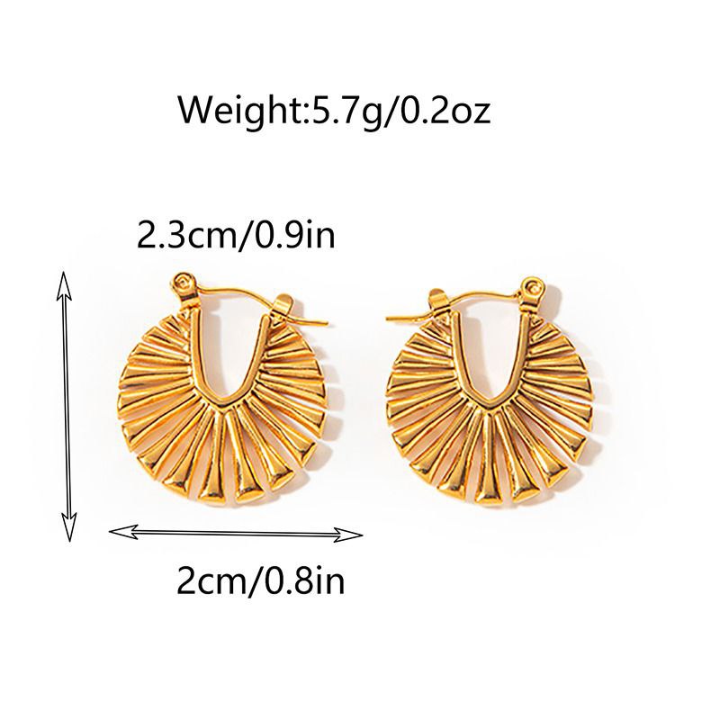Aretes abanicos