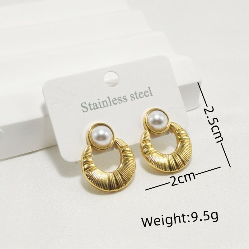Aretes con perlas