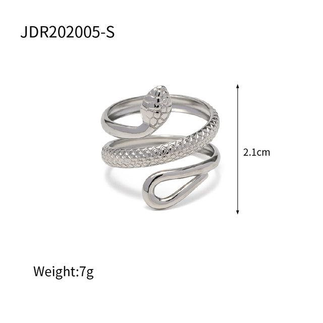 Anillo ajustable serpiente