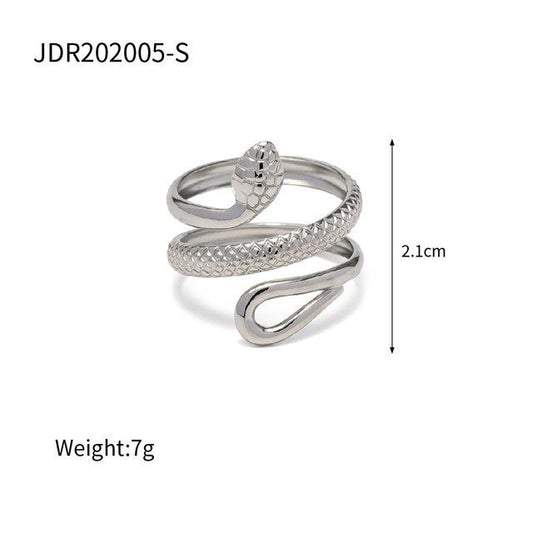 Anillo ajustable serpiente