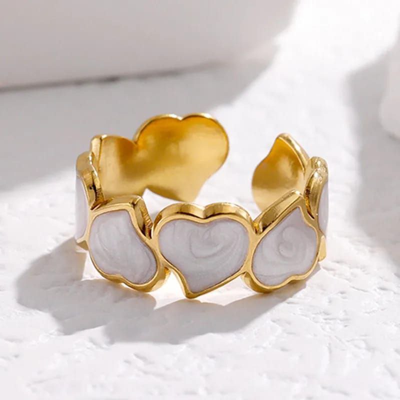 Anillo ajustable marmoleado