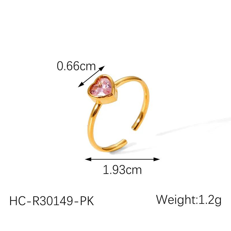 Anillo corazones ajustables