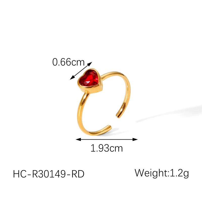 Anillo corazones ajustables