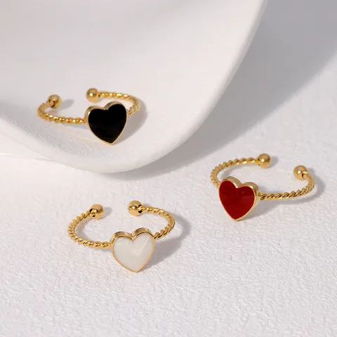Anillo corazón ajustable