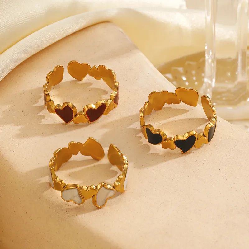 Anillo corazones ajustables