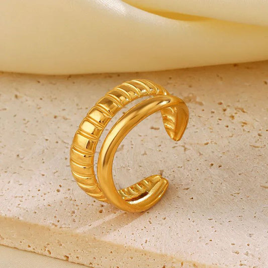 Anillo doble ajustable