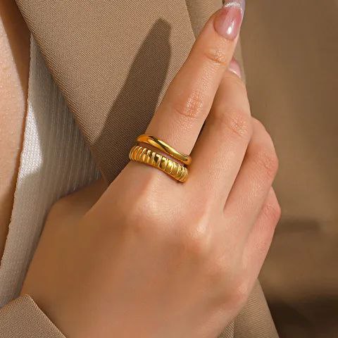 Anillo doble ajustable