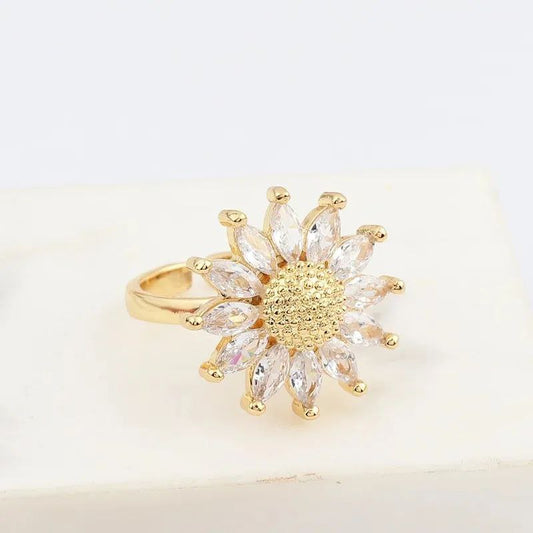 Anillo giratorio girasol