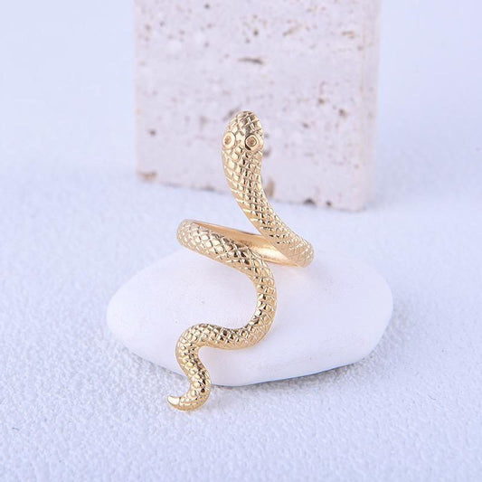 Anillo serpiente largo ajustable