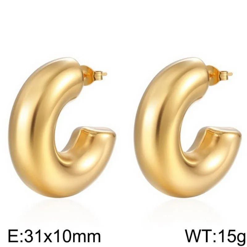 Argollas gruesas chunky