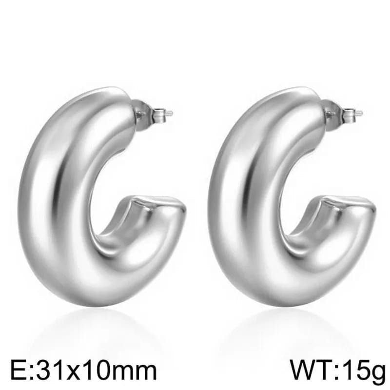Argollas gruesas chunky