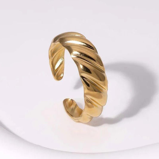 Anillo ajustable con textura