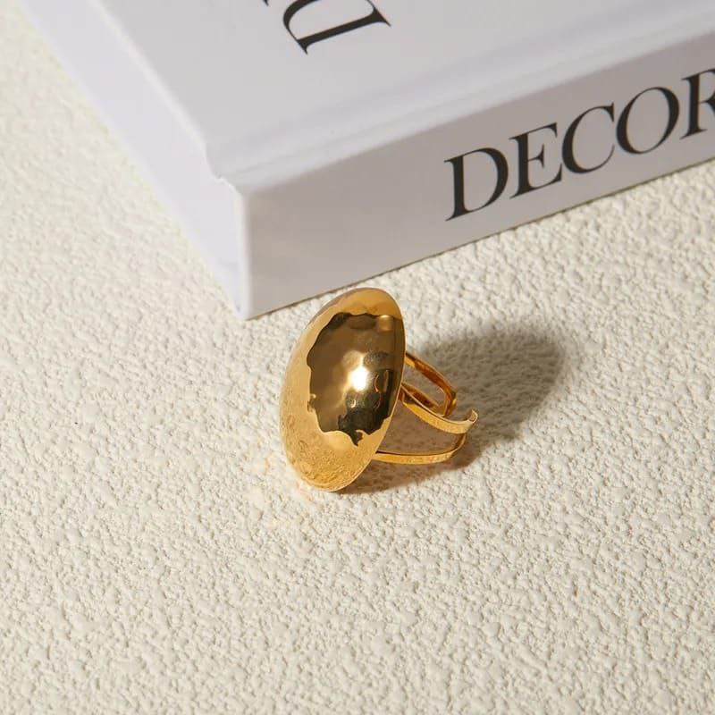 Anillo ajustable ovalado
