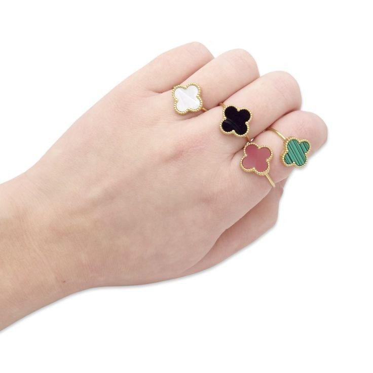 Anillo ajustable flores colores