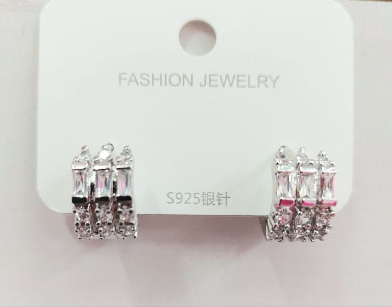 Argollas con brillos