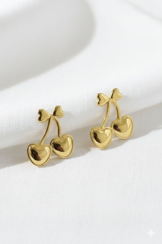 Aretes cerecitas gold