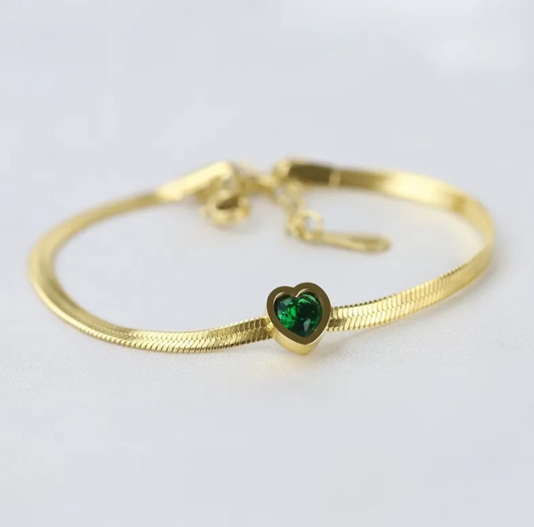 Pulsera snake corazón