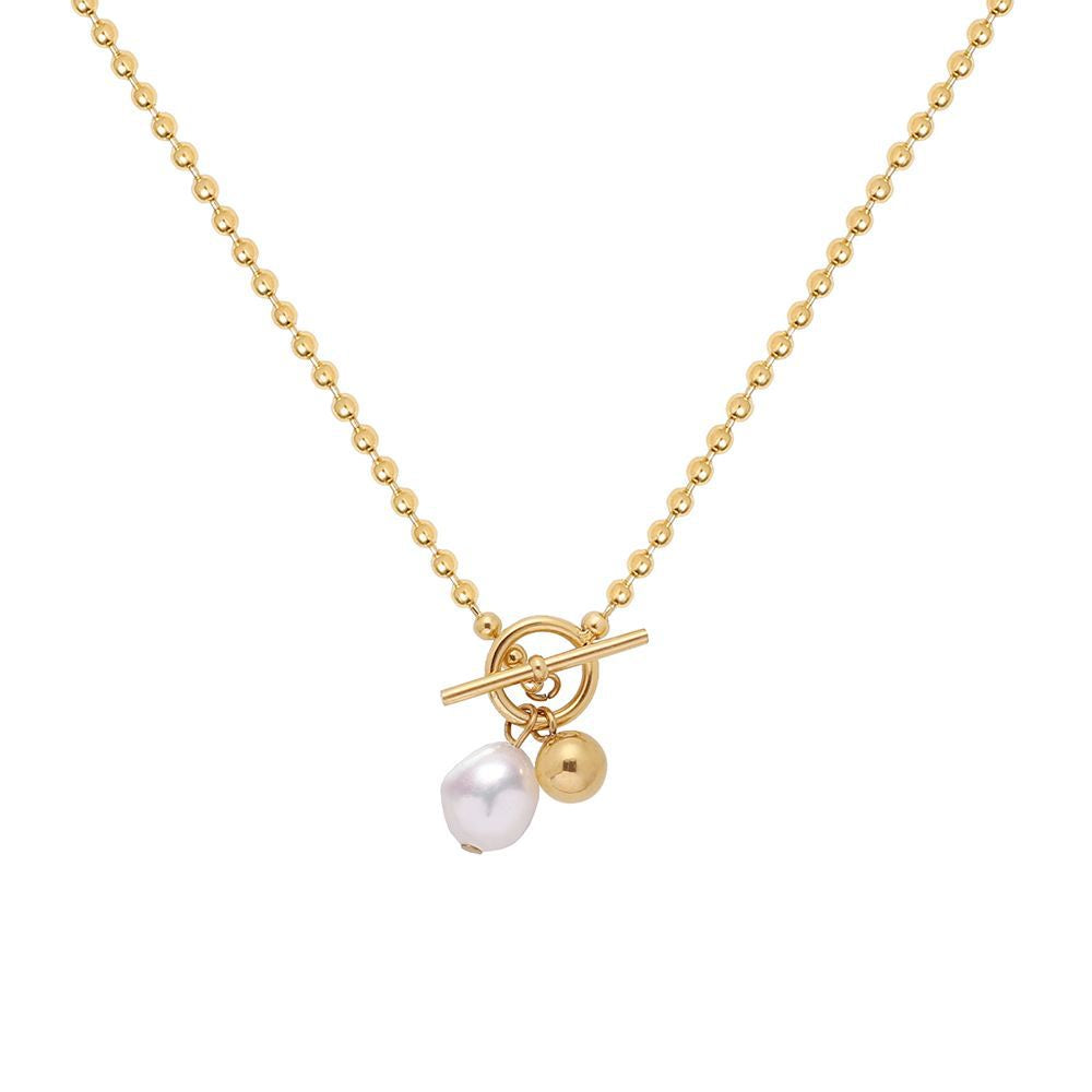 Cadena con perla agua dulce