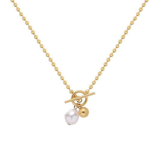 Cadena con perla agua dulce