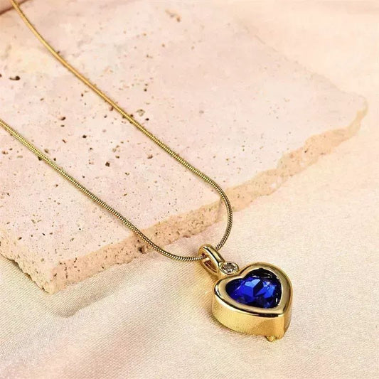 Cadena corazón de colores
