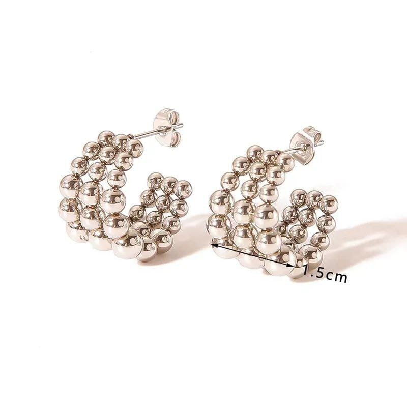 Argollas triples bolitas