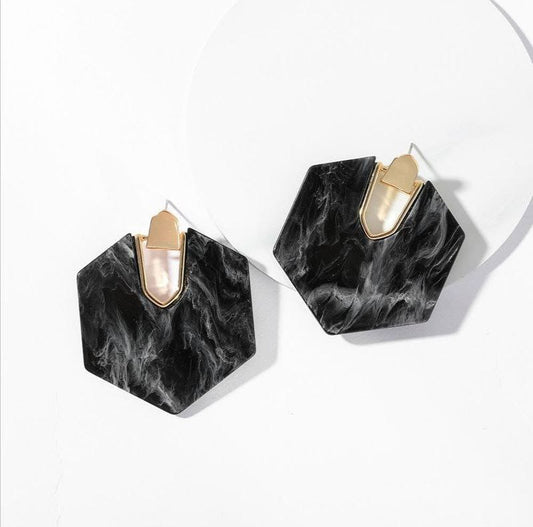 Aretes resina grandes