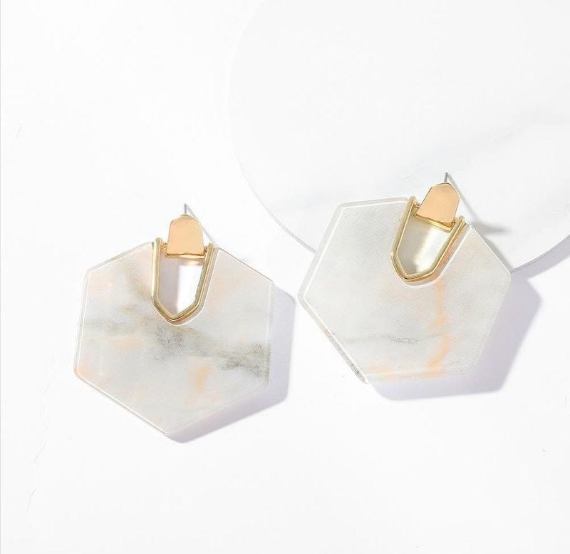 Aretes resina grandes