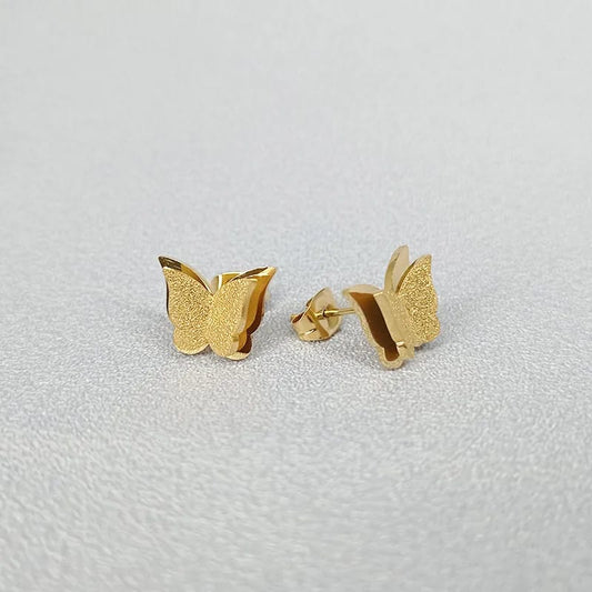 Aretes mariposa con brillos