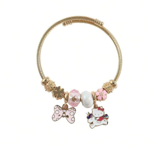 Pulsera Hello Kitty y unicornio
