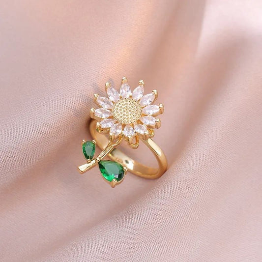 Anillo giratorio girasol