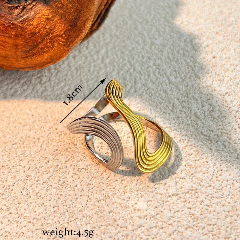 anillo bicolor