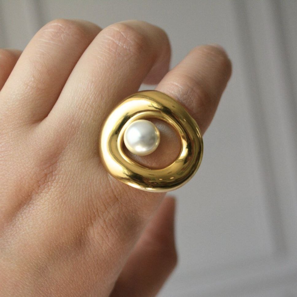 Anillo Perla Centro