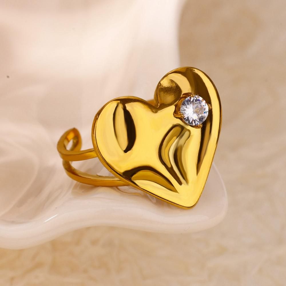Anillo Corazón con brillo