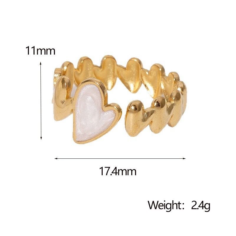 Anillo Corazón Blanco