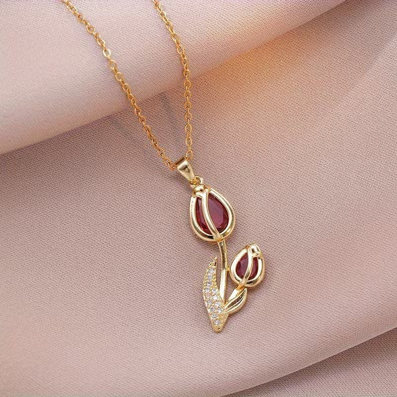 Cadena Doble Tulipán